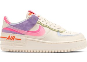 Nike Air Force 1 Shadow белые-фиолетовые-зеленые-розовые (35-39)