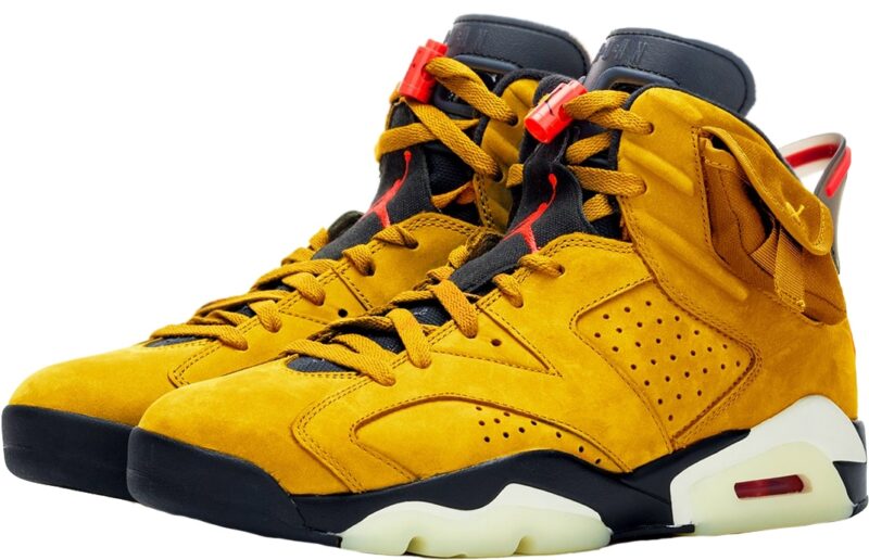 Nike Air Jordan 6 Travis Scott желтые (40-44)