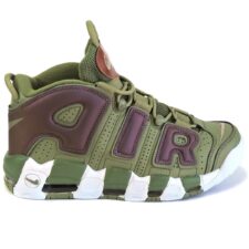 Nike Air More Uptempo зеленые-белые (35-45)