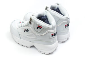 Зимние Fila Disruptor 2 с мехом белые (35-40)