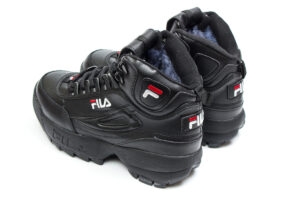 Зимние Fila Disruptor 2 с мехом черные (35-40)