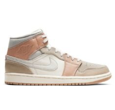 Nike Jordan 1 Retro Milan бело-серо-бежевые (35-40)