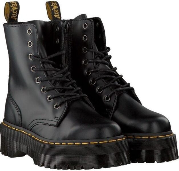 Зимние Ботинки Dr. Martens Jadon с мехом  черные (35-40)