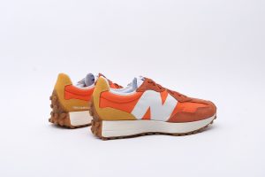 New Balance 327 оранжевые замшевые мужские-женские (35-44)